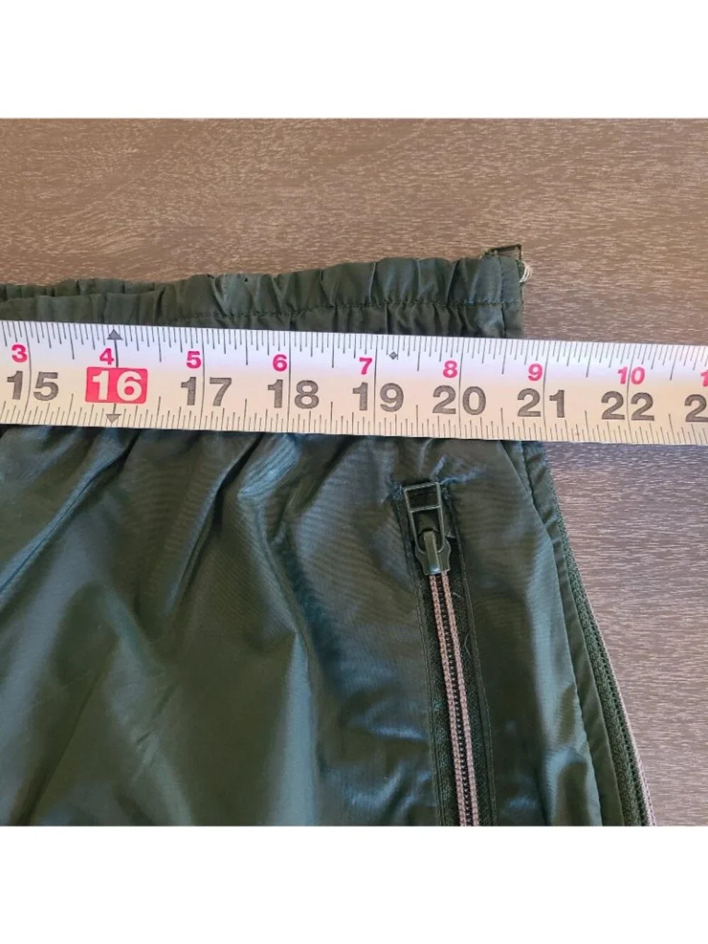 Vintage Franklin Nylon Sports Pants Zip Off Sides Mens XL Green Athletic